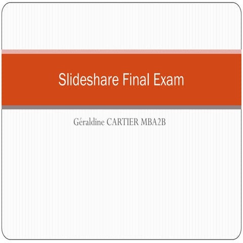 Exercice 1 Slideshare 