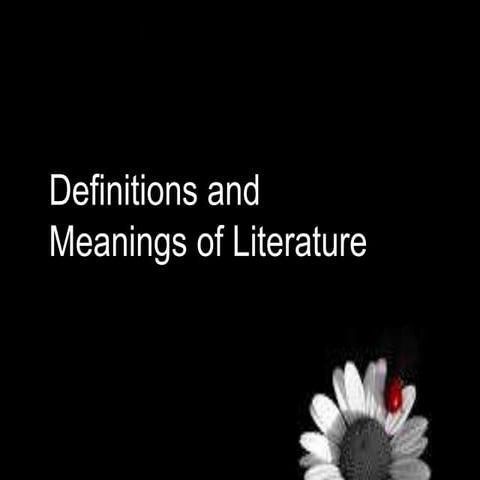 Definitions of Literature