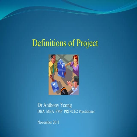 Definitions Of Project