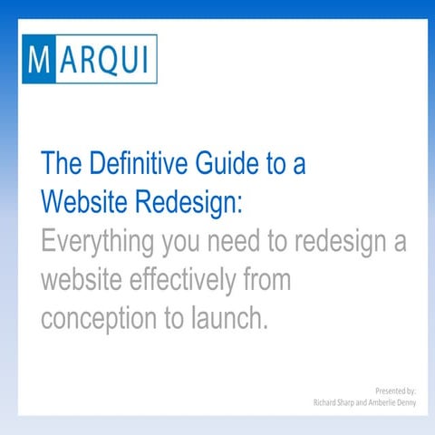 The Definitive Guide to a Website Redesign