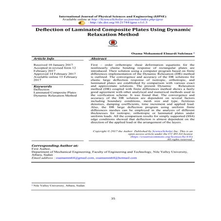 Analysis of composite laminated plates | PDF