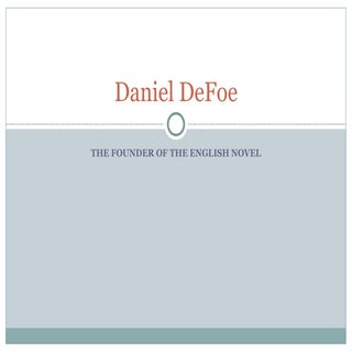 Daniel Defoe