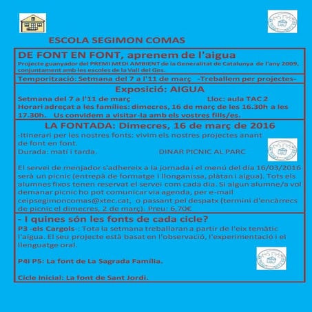 De font en font edició 2015 16