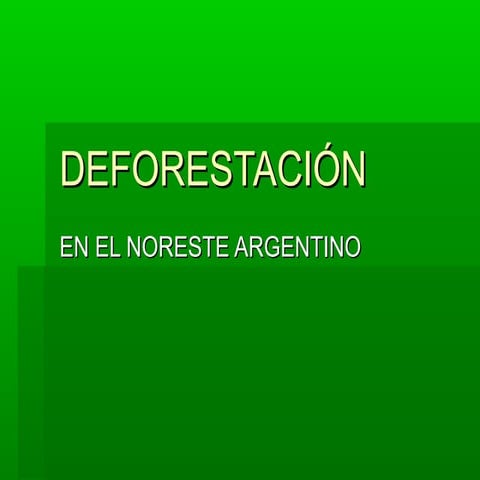 Deforestación