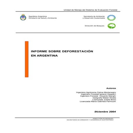 Deforestacion argentina