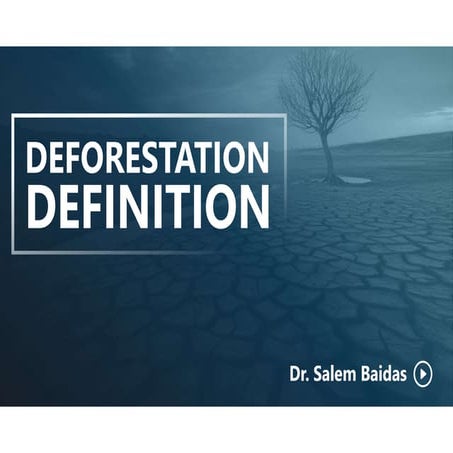 Deforestation Definition    