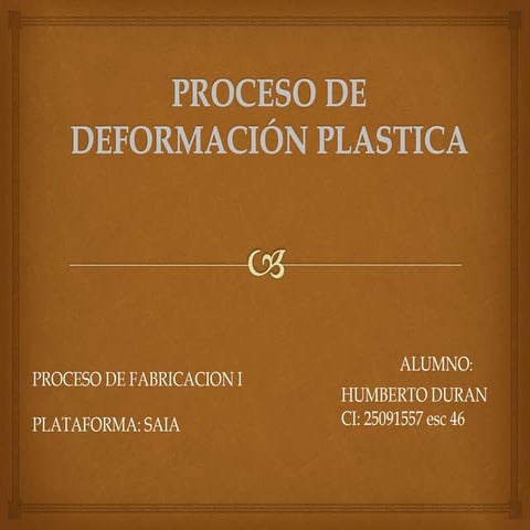 Deformacion plastica