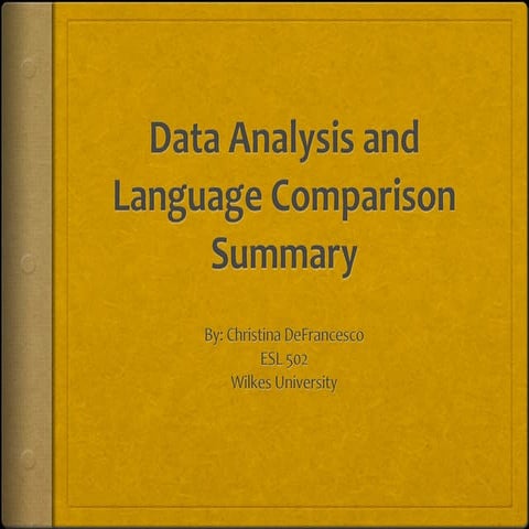 Language Comparison Summary