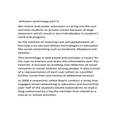 Defusion technology part a