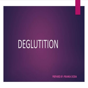 Deglutition