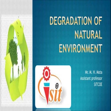 Degradation of nature
