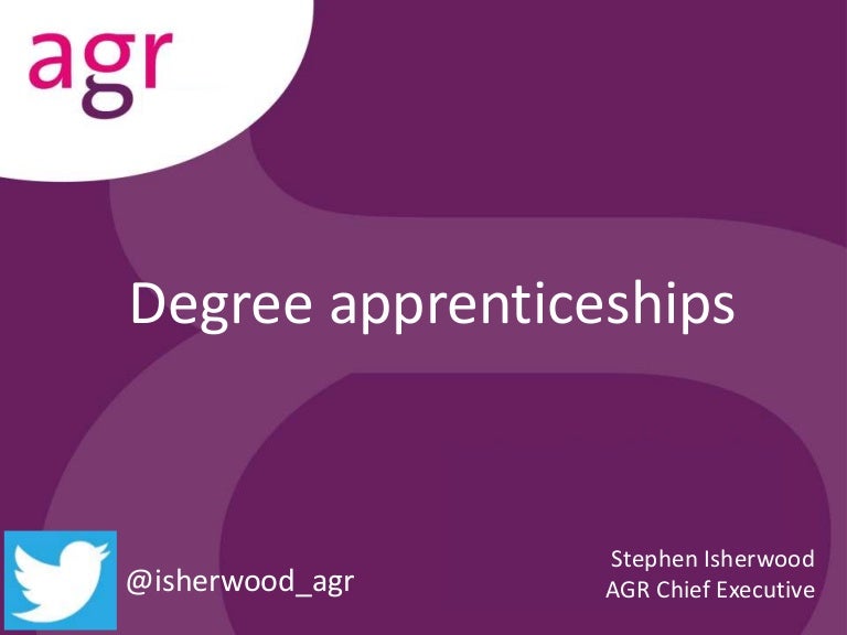 Degree apprenticeships