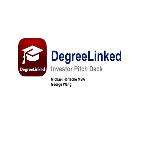 DegreeLinked Investor Pitchdeck