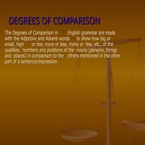 Degrees of comparison | PPTX