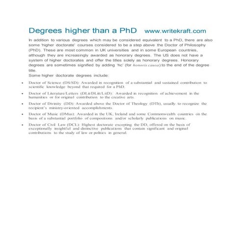 What is a phd | DOCX