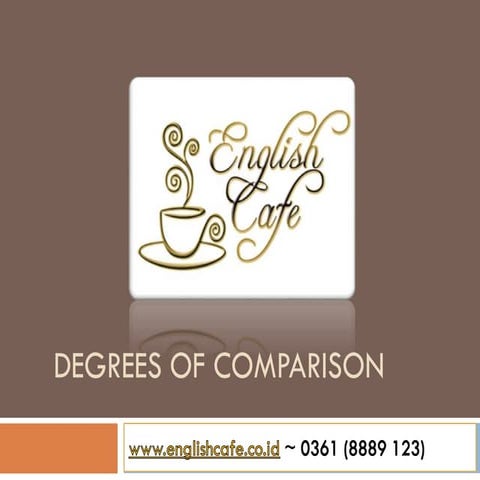 Degrees of comparison
