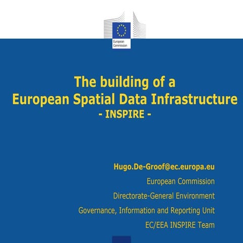 The building of a European Spatial Data Infrastructure,  INSPIRE