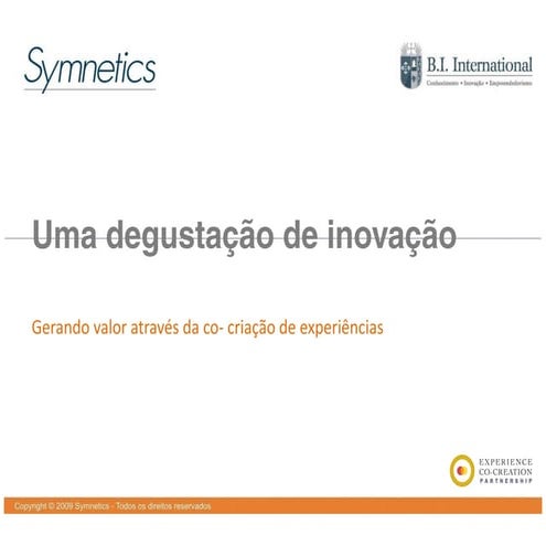 Degustação de Inovação