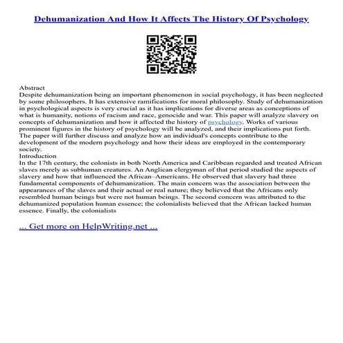Psychology Of Dehumanization Pdf – HKJDML