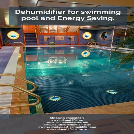 Dehumidifier for swimming pool and energy saving