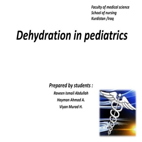 Dehydration in children