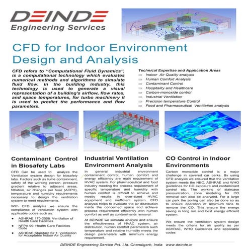 CFD for Indoor Environment Design and Analysis