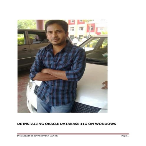 Deinstalling oracle database 11 g on wondows