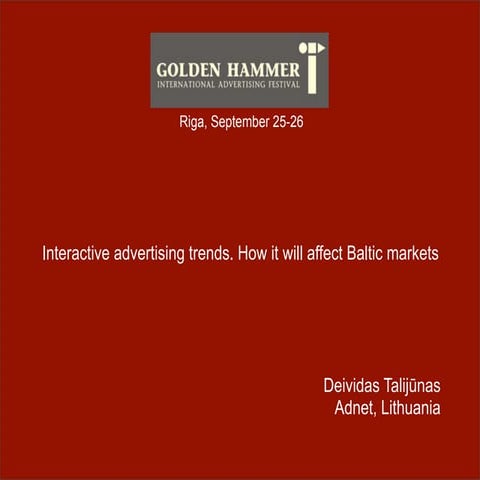 Deividas Talijūnas Golden Hammer