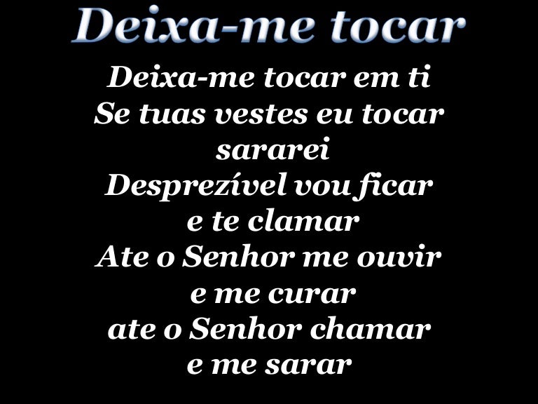 Letra Da Música Deixa Eu Me Apresentar