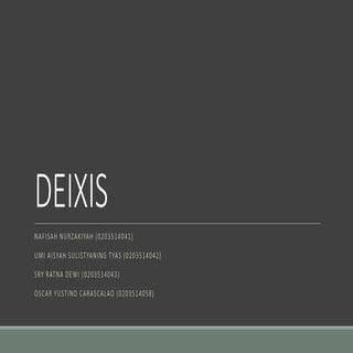 Deixis 