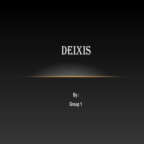Deixis 