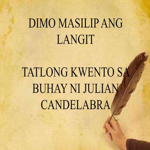 Dekada 80 (Di mo masilip ang langit at Tatlong Kwento sa Buhay ni Julian Cand...