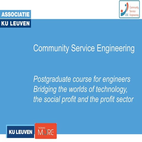 Dekelver & vervoort   community service engineering - sefi - 180913 