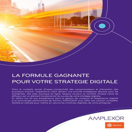 AMPLEXOR & Kentico | La formule gagnante pour votre strategie digitale
