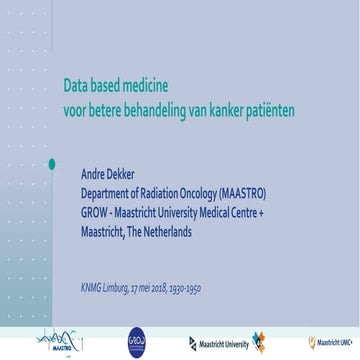 Data based medicine
