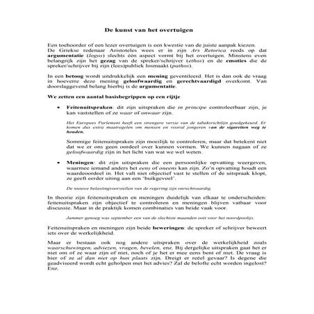 De kunst van het overtuigen