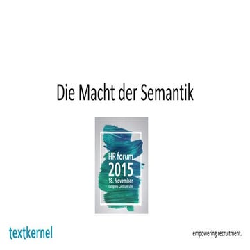 Die Macht der Semantik