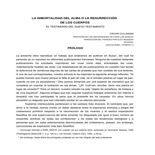 Inmortalidad del Alma?