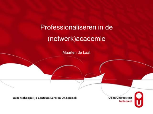 Delaat huisacademies 2013