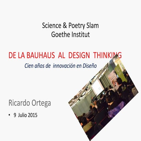 De la bauhaus al design thinking finall | PPTX