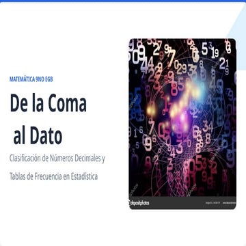 De la Coma al Dato - Decimales y Estadística.pptx