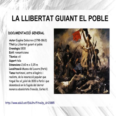 La llibertat guiant el poble. Delacroix | PDF