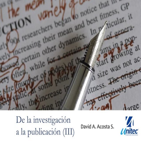 De la investigación a la publicación 3