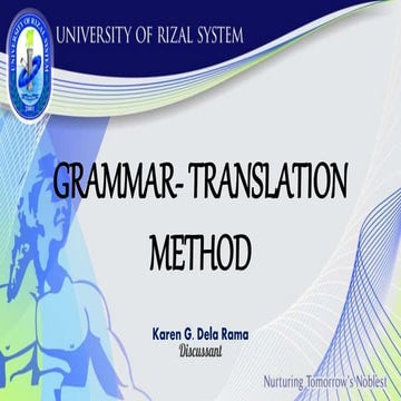 DELA RAMA K. GRAMMAR -TRANSLATION  METHOD.ppt