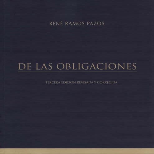 De las obligaciones