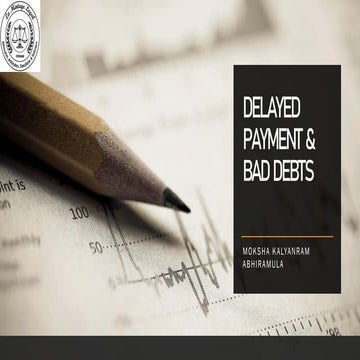 Delayed payment and Bad Debts Solution for MSME