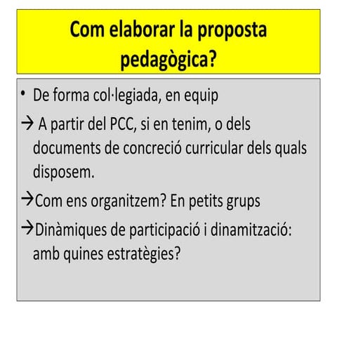Del currículum a la ppc
