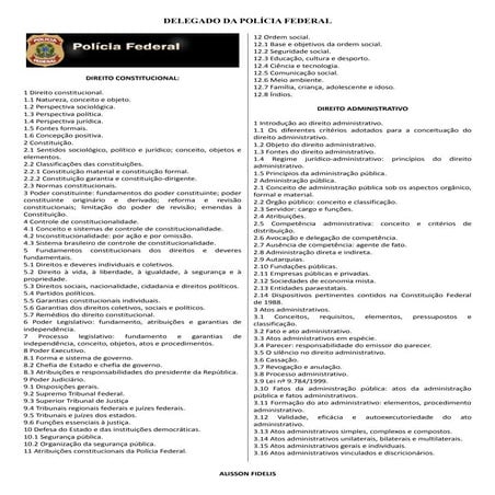 Delegado da polícia federal editado | PDF
