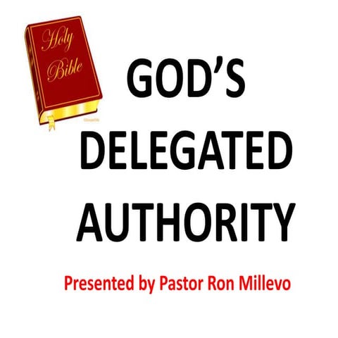 God's Delegated Authority to Mankind