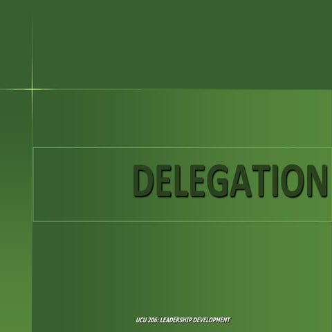 Delegation
